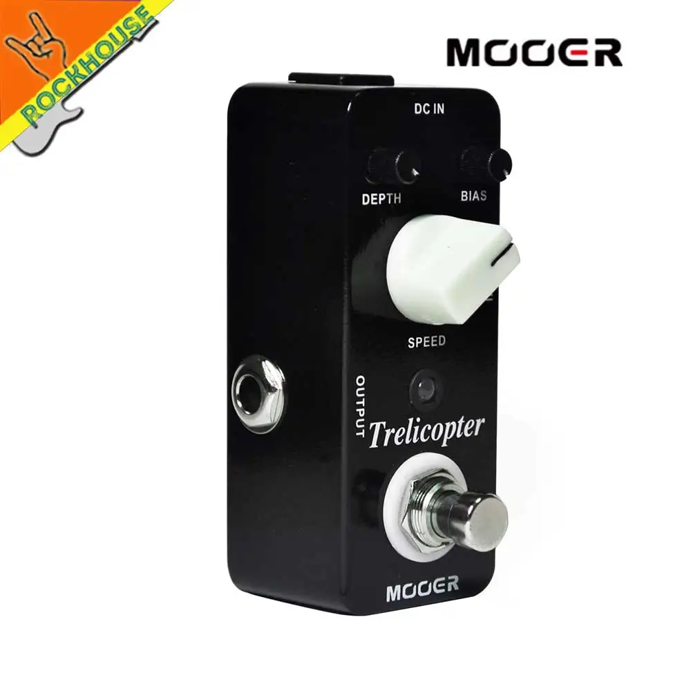 MOOER Trelicopter Tremolo Guitar Pedal Classic optical Tremolo Speeds and Depths adjustable Ture Bypass Free Shipping