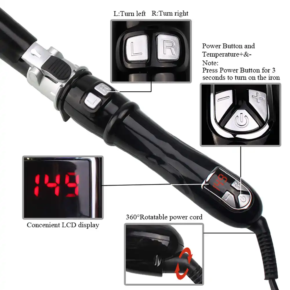 2019 Keramische Automatische Roterende Haar Krultang Beach Wave Krultang Snelle Verwarming Hair Styling Tools Multi Styler Dropshipping