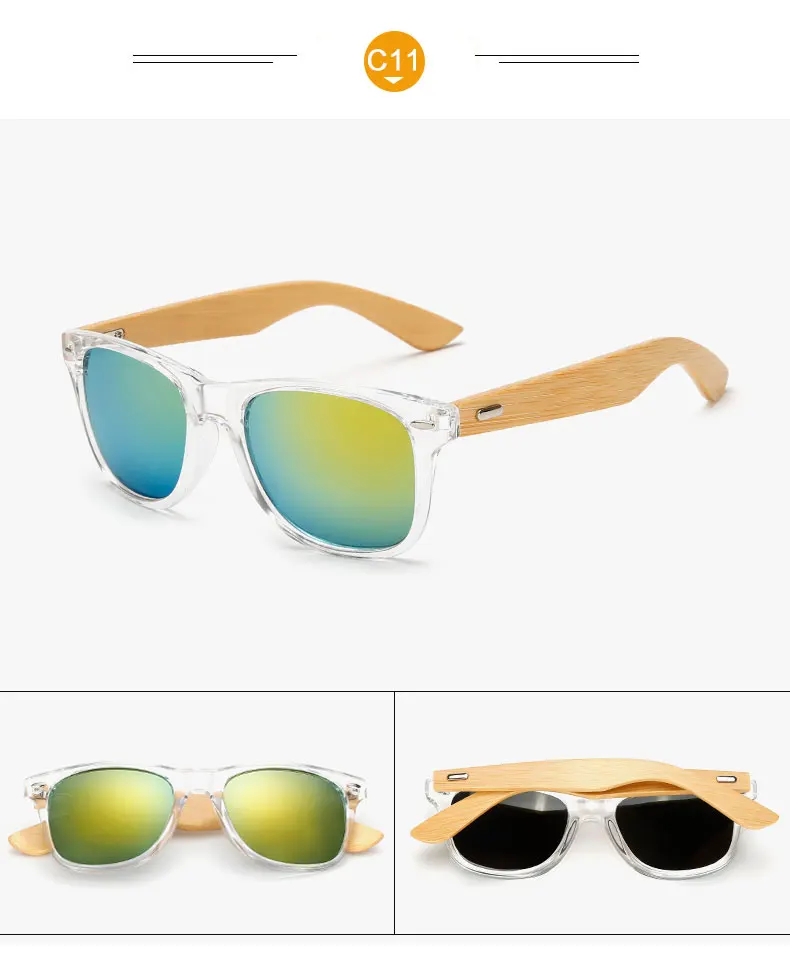 Новинка, бамбуковые деревянные солнцезащитные очки, фирменный дизайн, мужские Квадратные Солнцезащитные очки, женские очки Gafas UV400, солнцезащитные очки Oculos de sol
