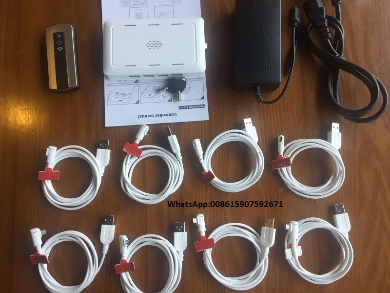 8_ports_mobile_security_device_with_charging_cable_for_apple_android_cellphones_anti_theft