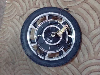 

wholesale 16*2.125 350W brushless motor for electric scooter with lead-acid battery,16inch rear wheel assembly with drum brake