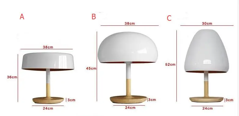 Скандинавские дизайнеры креативная модная деревянная прикроватная лампа для спальни современный минималистский милый грибок голова настольные лампы LO7186