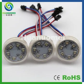 

outdoor/indoor decoration waterproof led pixel lamp module with rgb 6leds DC12V IP67