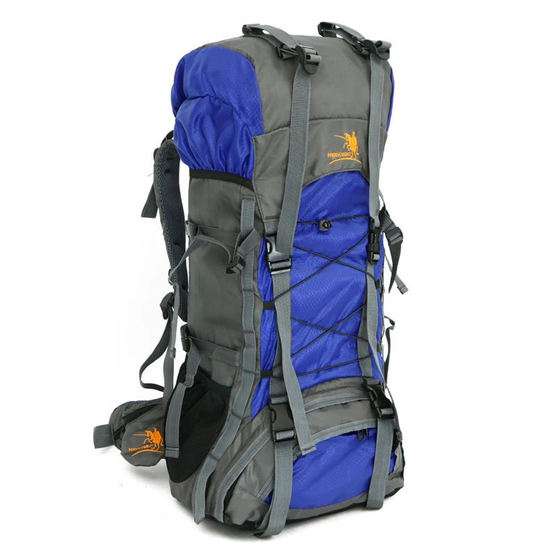 60L Camping Hiking Backpacks Big Outdoor Bag Backpack Nylon superlight Sport Travel Bag Aluminum alloy support 1.5kg