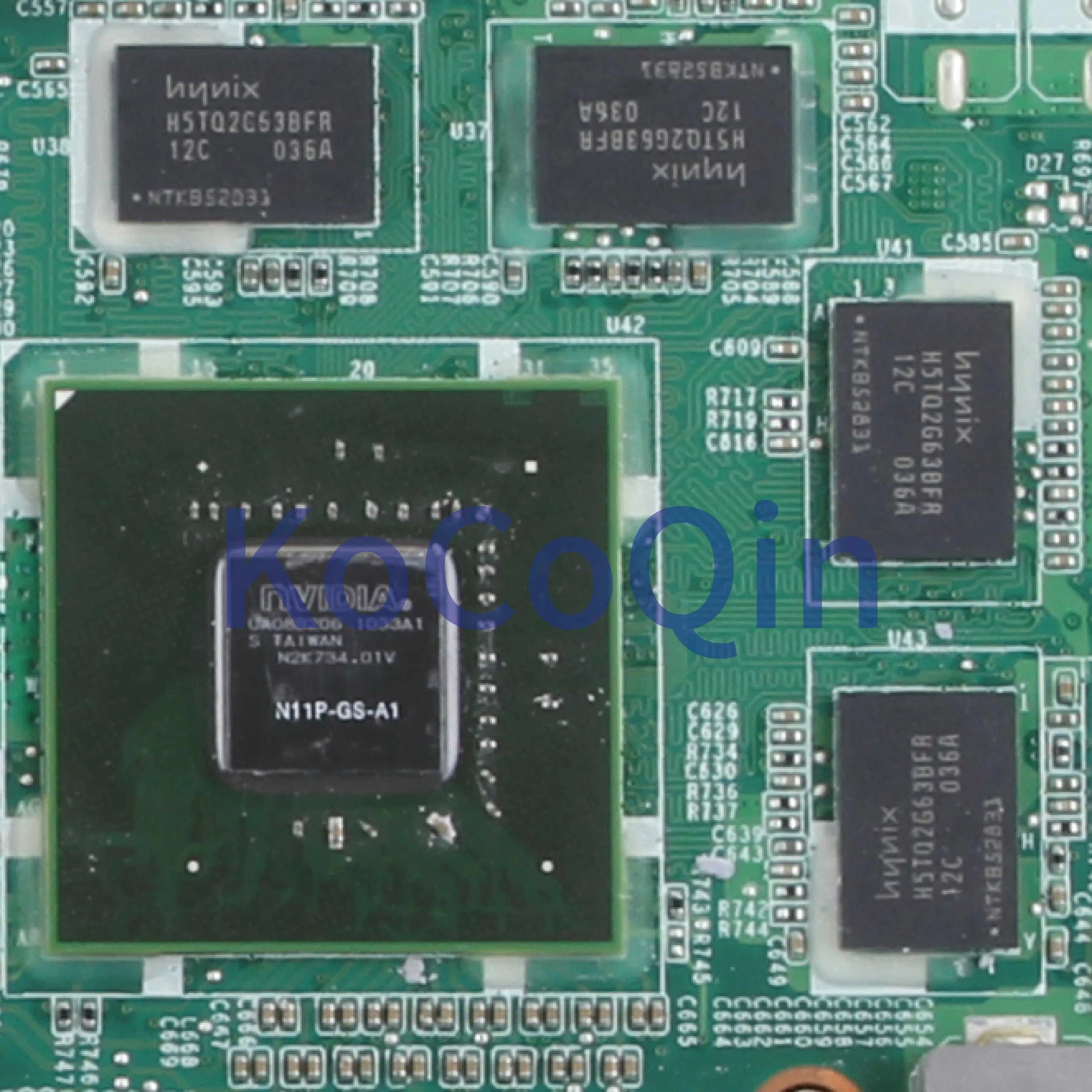 Kocoqin-placa-mãe para Laptop Computador Portátil Testada Xps L401x Hm57 Placa-mãe para notebook - Imagem 5
