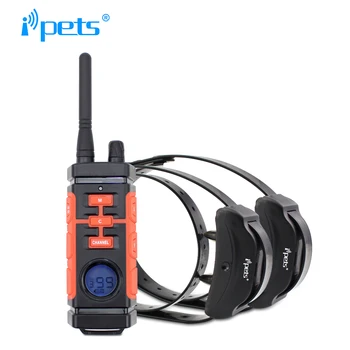 

Ipets 616-2 Newest 800M Rechargeable And Waterproof Vibration Electric Shock Collar For 2 Dogs