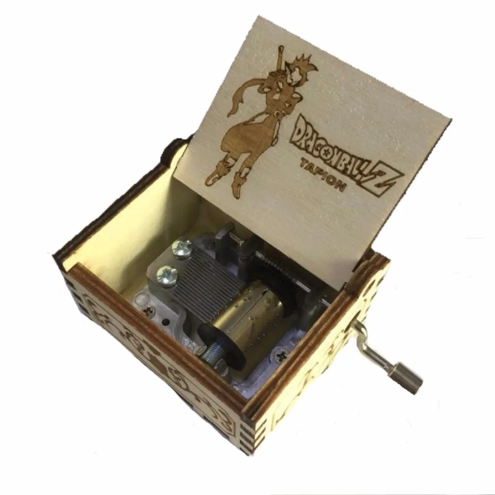 

Anime Dragon Ball Music Box Hand Crank Musical Box Carved Wood Musical Gifts,Play Dragon Ball Z-Tapion Theme naruto figure toy