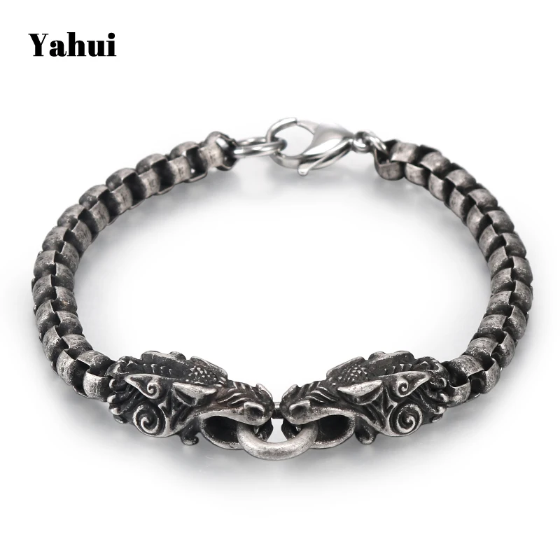 YaHui новинка 2019 модный кран из нержавеющей стали с древним серебром для мужчин