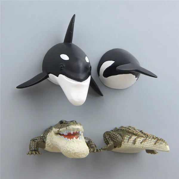 Funny Animals Big Jaws Body and Butt Fridge Magnets - 3