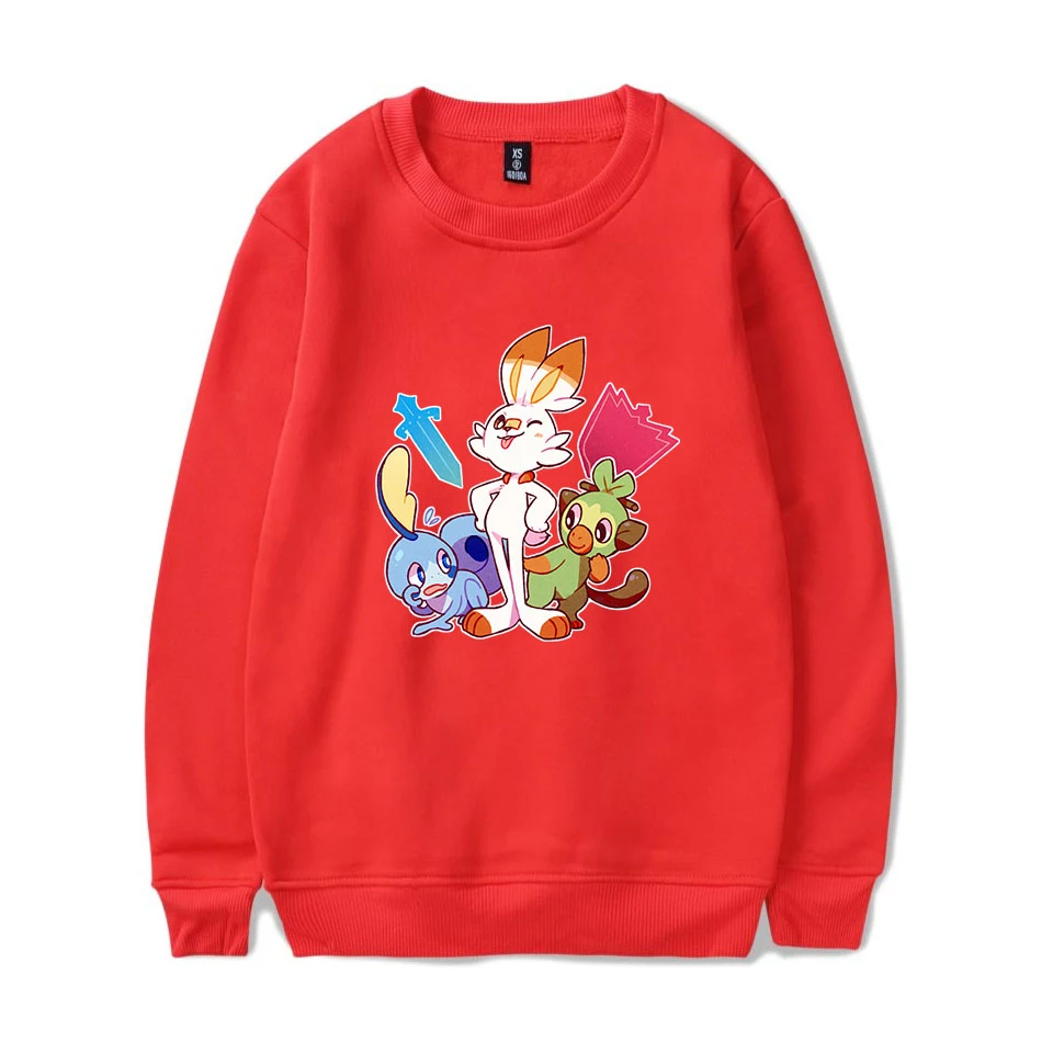 Pokemon Sword and Shield Printed Cool Game O-neck Sweatshirt Fashion Oversize High Quality Winter/Autumn Pullover New Clothes