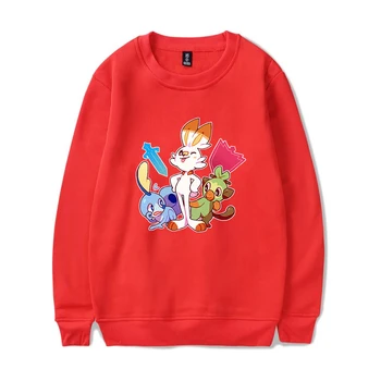 

Pokemon Sword and Shield Printed Cool Game O-neck Sweatshirt Fashion Oversize High Quality Winter/Autumn Pullover New Clothes