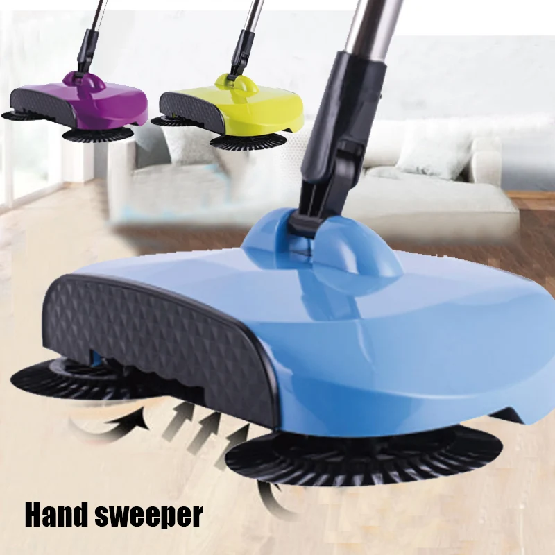 Подметальная машина из нержавеющей стали ручной толкатель Sweepers толкающий тип ручной толкатель магический веник Sweepers Совок бытовые инструменты для уборки