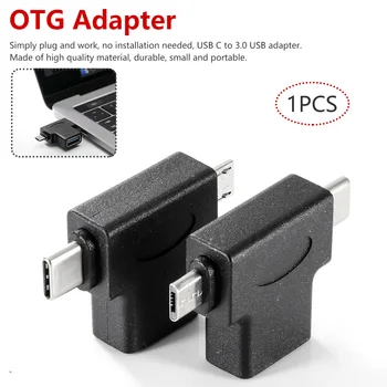 

for Galaxy S10 S9 Mobile phone Adapter USB Type C OTG Adapter Type-c 3.0 To USB 3.0 Adapter black
