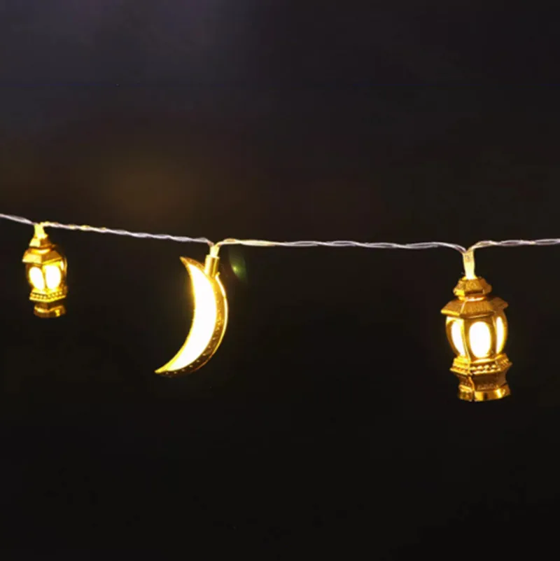 10 шт. батарея питания Луна дворца форма Eid Рамадан исламский светодиодный свет шнура украшения для домашнего праздника