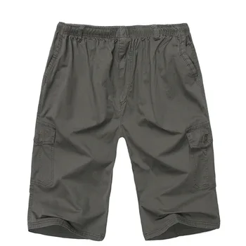 

2018 Summer New Casual Pure Cotton High Waist Mens Clothing Shorts Plus Size Good Quality Bermuda Elastano