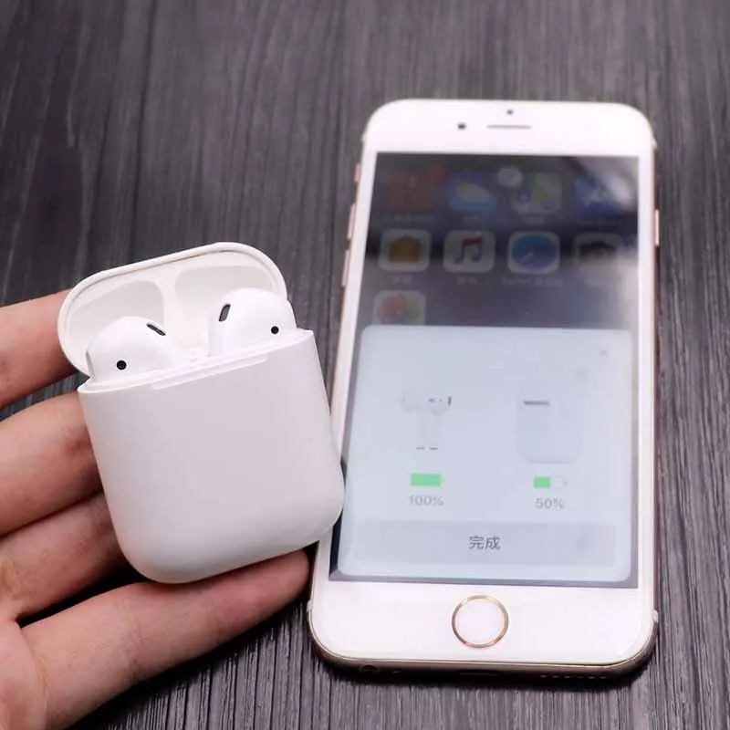 

i60 Tws 1:1 Replica Size Bluetooth Earphones Pop Up Wireless Headphone Siri Stereo Earbuds Wireless Charging PK i10 I20 i30 tws