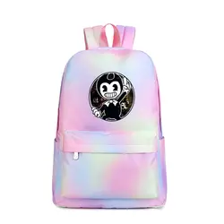 Бенди и чернильная машинка школьный рюкзак для девочек сумки для подростков дух колледжа женский рюкзак дети