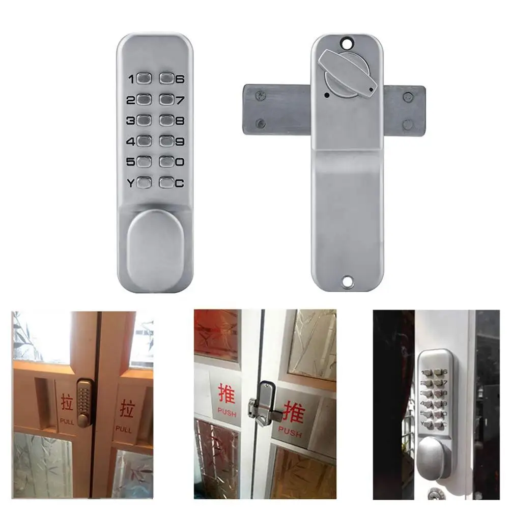 Outdoor Mechanical Pword Pin Code Gate Door Garden Steel Locks Pin Code Gate Door Garden Steel Locks