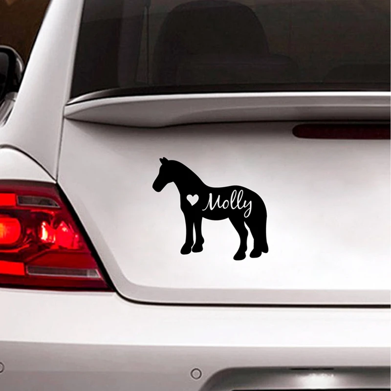 Horse Decal Personalized Name Vinyl Sticker , Custom Animal Horse