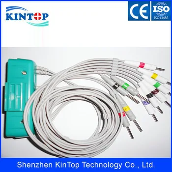 

Compatibe New Nihon Kohden 9320/BR-911D ekg cable with 10 leads Din 3.0, 20K resistor with CE approved