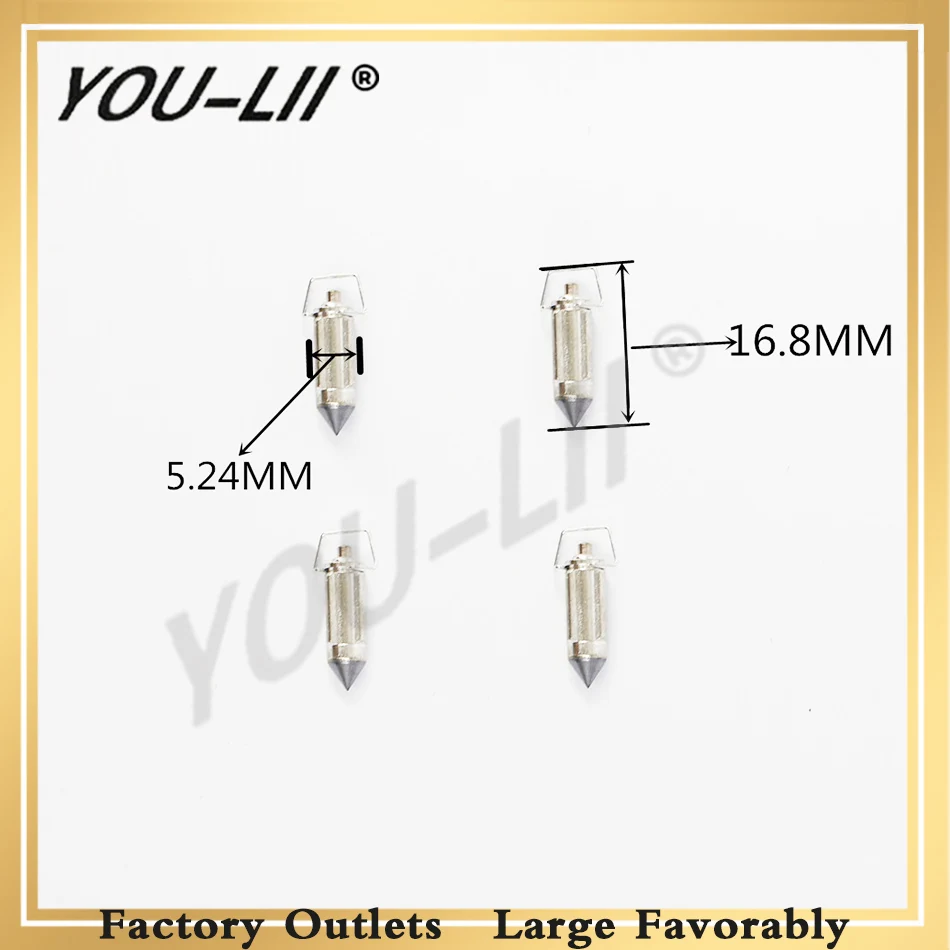 

YOULII Carburetor Valve needle CG125 PZ26 GY6 CB400-1 variety of large displacement motorcycles triangular needle Valve needle