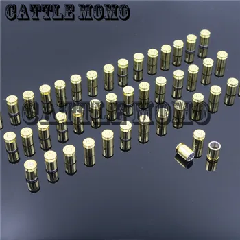 

Motorcycle CNC Inner 9mm Motor Screw Bolt Cover Cap For Harley 45 Pcs/Set 3/8" Manual copper Speer Caps Motorcycle Parts