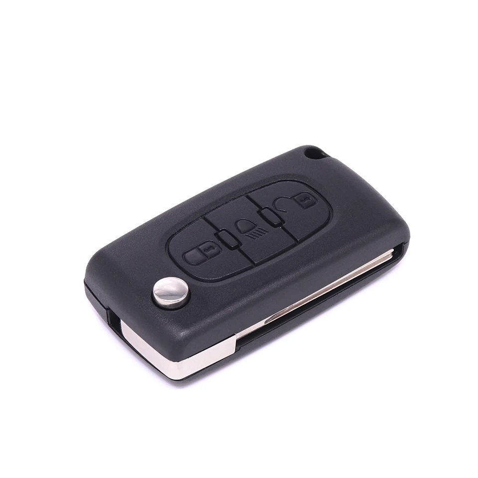 

CE0523 HU83 3 buttons Remote Fob Car Key Shell Cover For Citroen C2 C3 C4 C5 C6 C8 For Peugeot 407 307 308 607 Without Logo