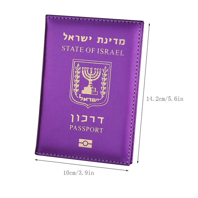 2 Passport Holder Family Passport Holder Leather 3 4 Passport -  Israel