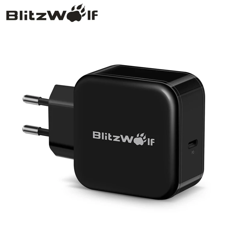 BlitzWolf 30 Вт USB Type C мобильный телефон зарядное устройство PD + QC3.0 быстрое адаптер EU/AU