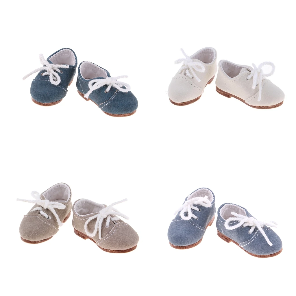 Lovey Doll Mini Lace Up Shoes 1/6 BJD Dolls Casual Wear, for girls Doll Accessory Girl Toys  or other 1/6 dolls Cloth