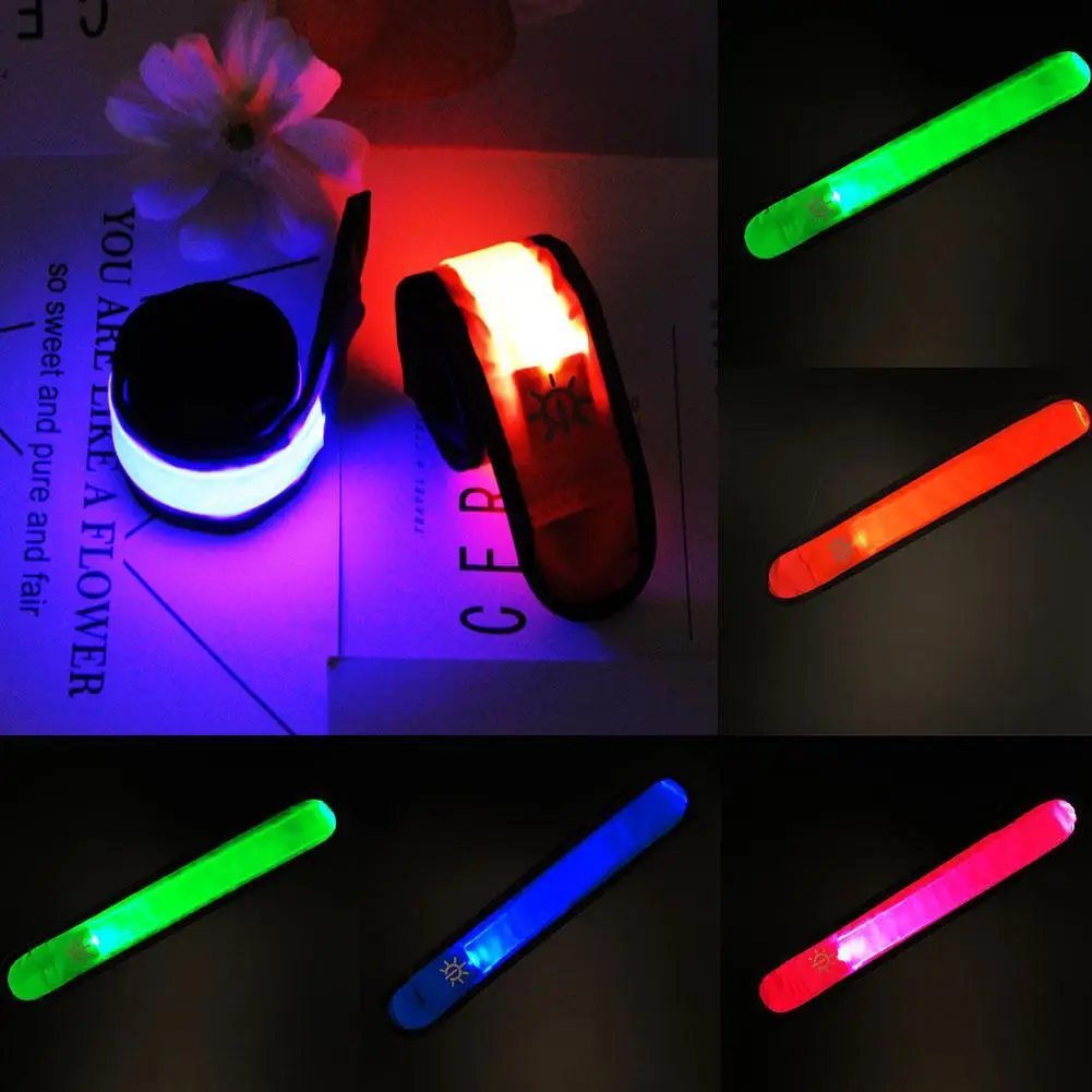 Нейлоновый светодиодный ремешок на запястье свет на браслете светящийся браслет Праздничные и вечерние принадлежности креативные детские игрушки