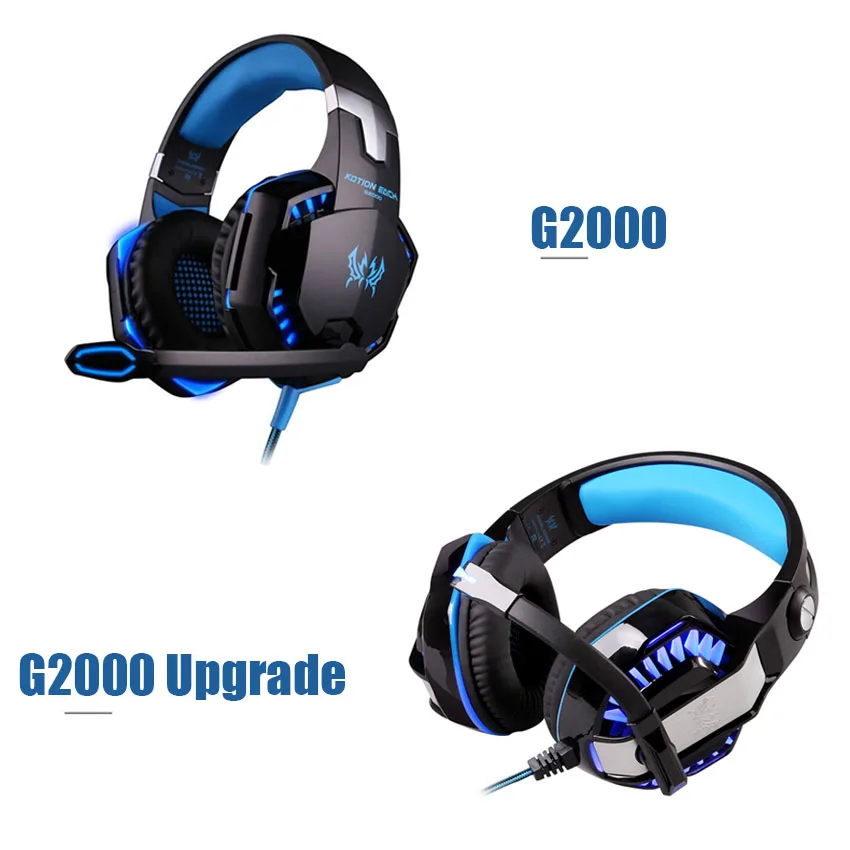 Игровые наушники KOTION EACH casque G2000 улучшенные лучшие геймерские стереонаушники с