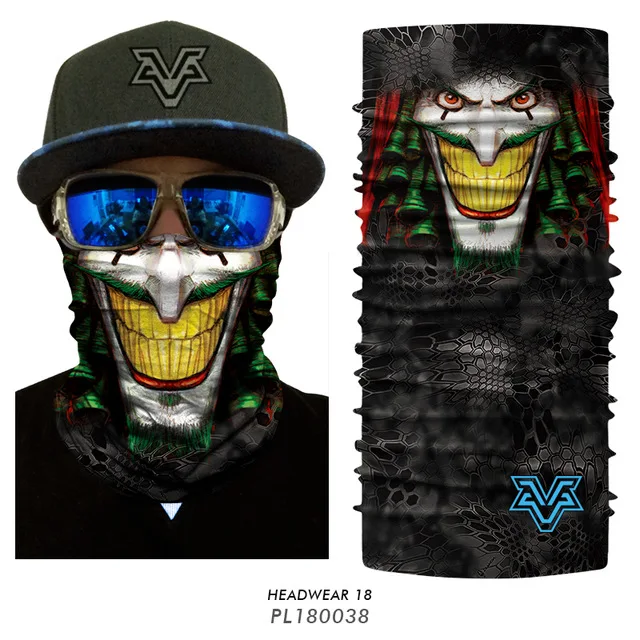 Спортивные банданы для велоспорта, рыбалки, волшебный шарф, повязка на голову, грелка для шеи, маска для лица, головной убор, 3D бандана для пешего туризма - Цвет: PL180038