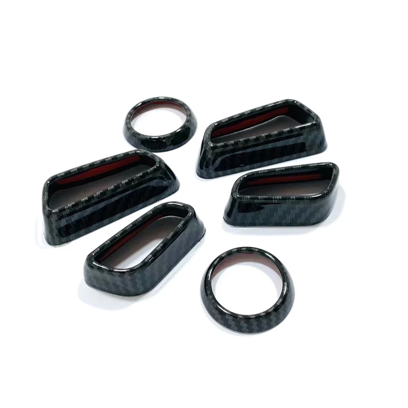Автомобиль Стайлинг Аксессуары 6 шт. ABS углеродного волокна стиль автокресло Регулируемый кожух отделка для Toyota RAV4