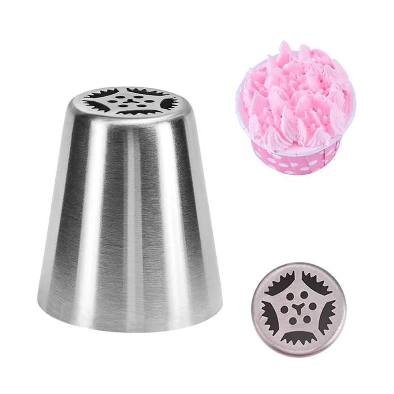 

VOGVIGO 1PC Stainless Steel Pastry Tips Russian Icing Piping Nozzles Kitchen Cake Decoration Tools Sugarcraft Cream Nozzles