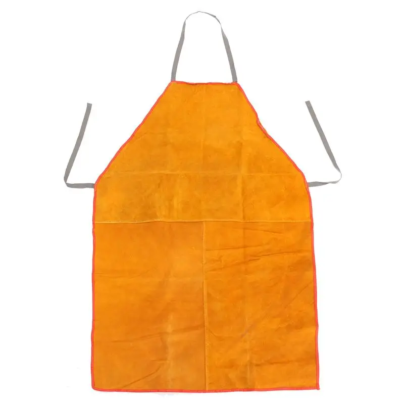 Cowhide Leather Welded Apron Thickened and Big Size Welder Protective Apron Cowhide Protective Safety Apron