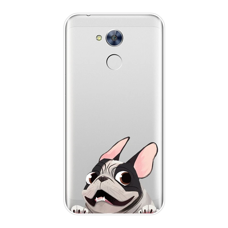 Чехол для телефона силиконовый Huawei Honor 4C 5C 6C 6A Pro мопса французского бульдога