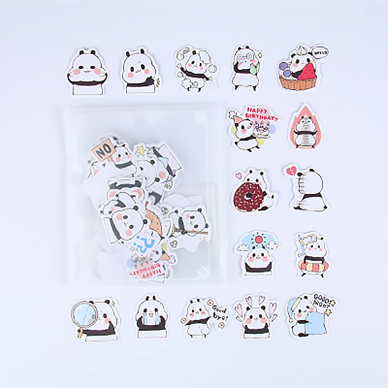 

1pcs Kawaii Stationery Stickers cute baby Panda pattern scrapbooking Posted It planner School memo paper stationery