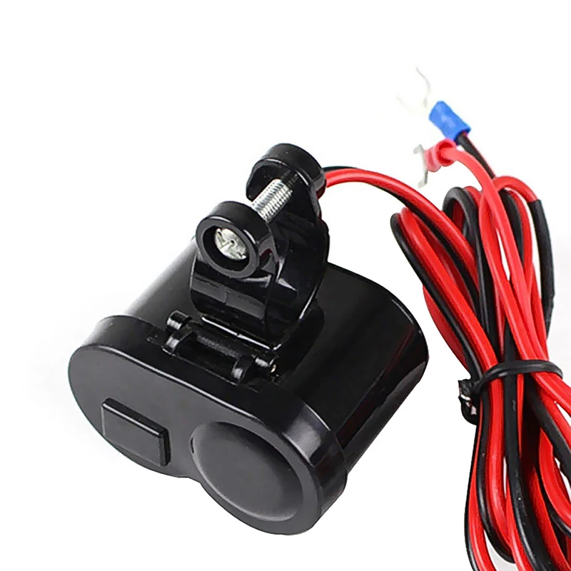 

Car Motorcycle Bike Waterproof Cigarette Lighter USB Power Charging Socket