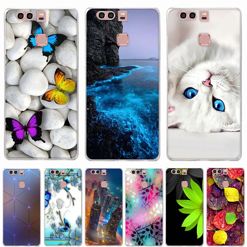 

Case for Huawei P9 Case Cover Silicone 3D TPU Soft Patterned Cover for Fundas Huawei P9 Cover for Fundas Huawei P9 Phone Case