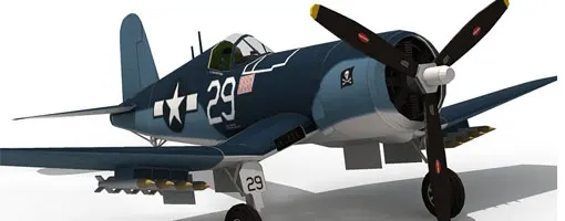 1:33 Американский пират истребитель бомбардировщик F4U-1A Corsair бумажная модель DIY игрушка