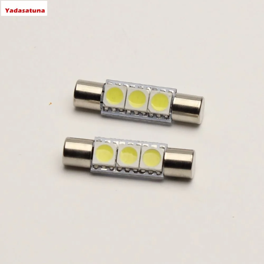 10 Pieces 3 SMD 29mm 6614F LED Replacement Bulbs For Car Sun Visor