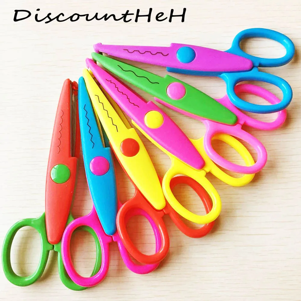 1 pcs Lace Scissors Metal Plastic DIY Scrapbooking Photo Scissors For