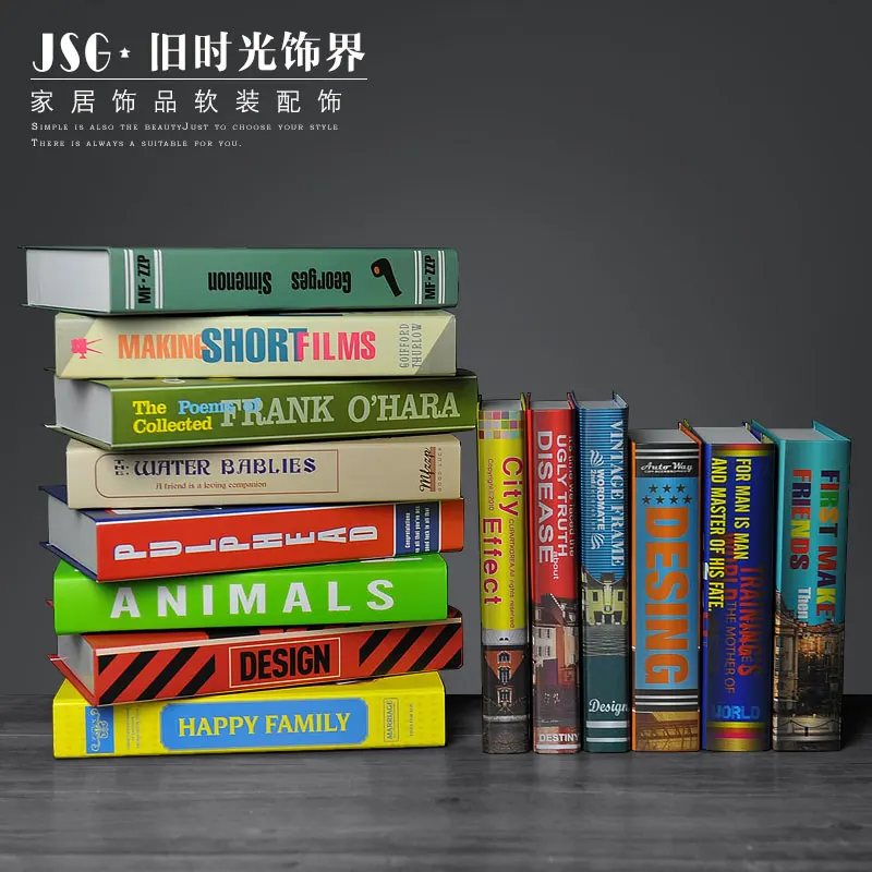 الزمن القديم بسيط الحديثة الزخرفية الملابس متجر واحد خزانة الكتب كتاب slipcase محاكاة كاذبة الشمال عرض الدعائم