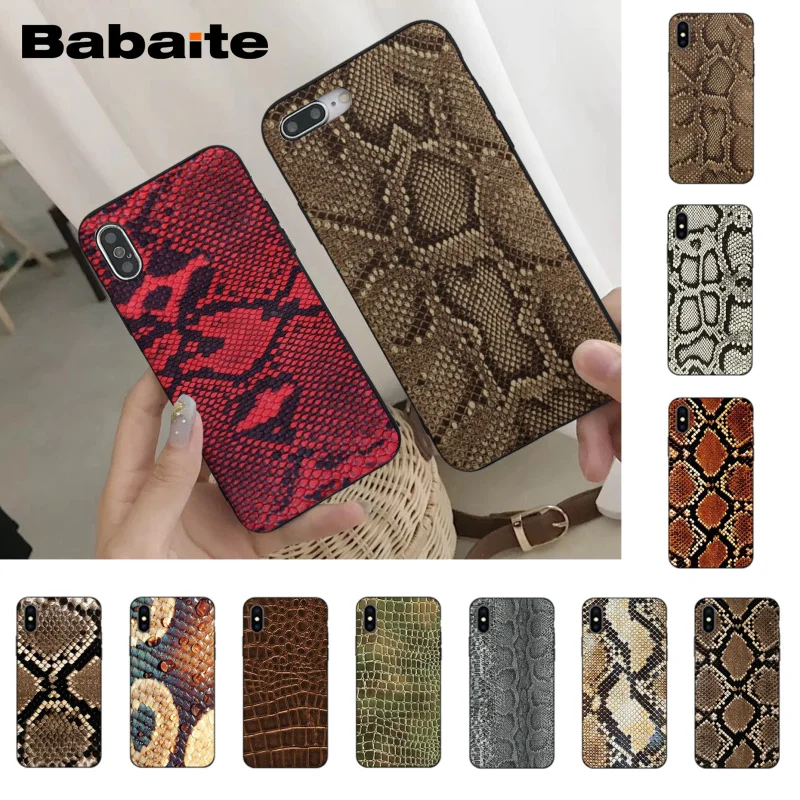 

Babaite Snake Skin Adorable Colored Drawing Phone Case for iPhone 8 7 6 6S Plus X Xs Xr XsMax 5 5S SE 5c Coque11 11pro 11promax