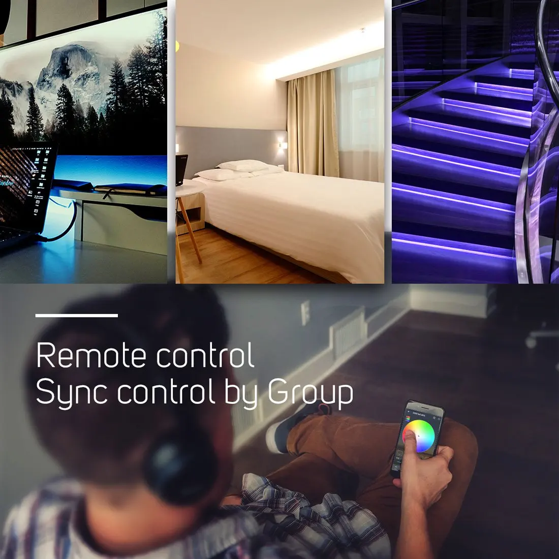 Светодиодная мини лампа WS2812B с Wi Fi контроллер 2835 5050 RGB RGBW полоса Bluetooth Alexa Google Phone Voice