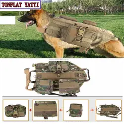 Открытый Защиты 5.111 Армии Тактические Жилеты Собаки Военная Одежда Для Собак Несущие Ремни SWAT Обучение Собаки спасательные Molle Жилет