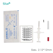 ISO ICAR RFID чип 2*12 мм X 10 шт стерильный Вакуумный шприц животных Id инжектор ветеринарные принадлежности
