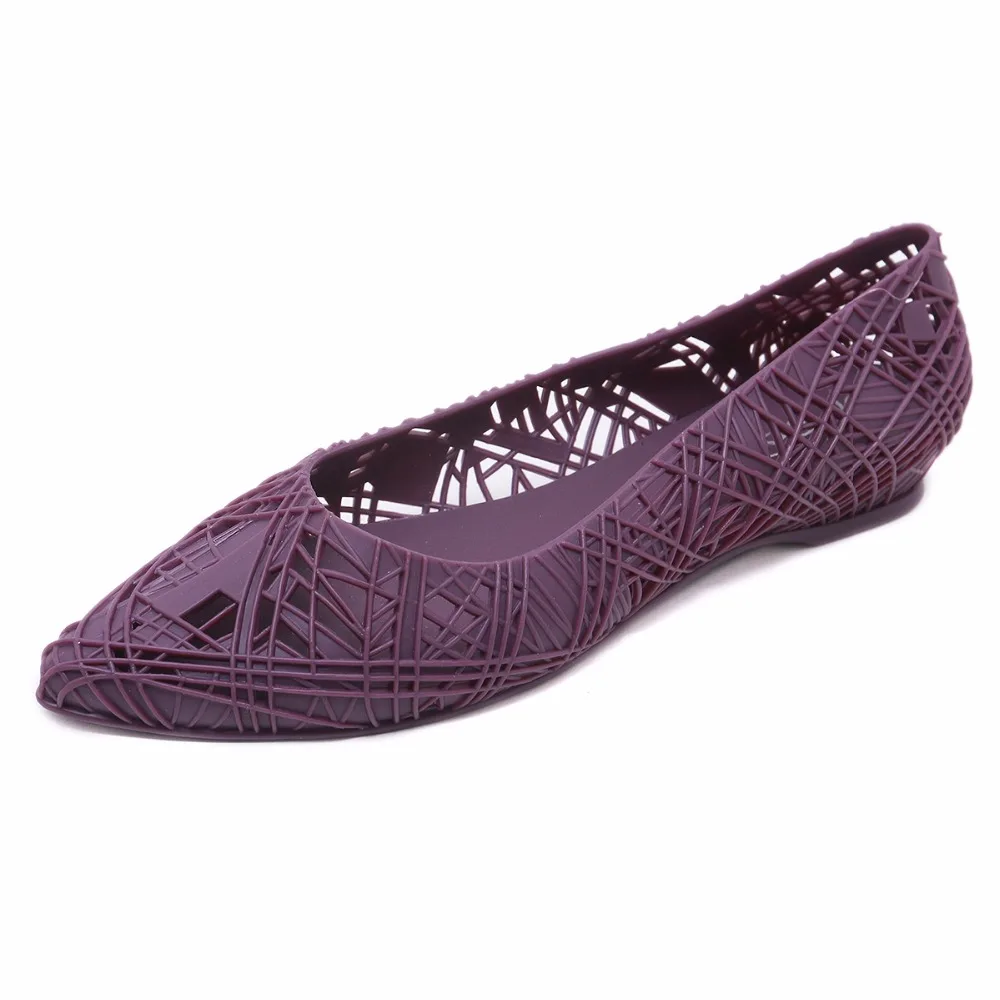 

=new summer women nest jelly shoes lady shallow flat bottom flower breathable sandals female hollow out beach shoes girl sandal