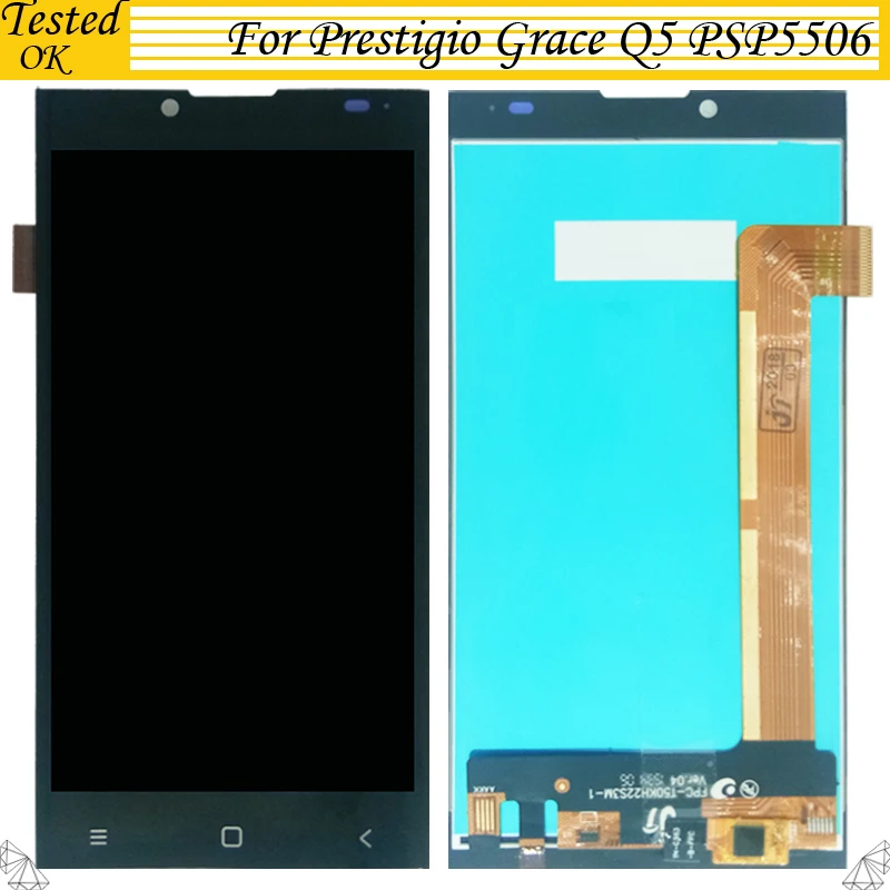 

Top Quality 5.0" LCD Display For Prestigio Grace Q5 PSP5506 PSP 5506 DUO LCD Screen With Touch Assembly Complete